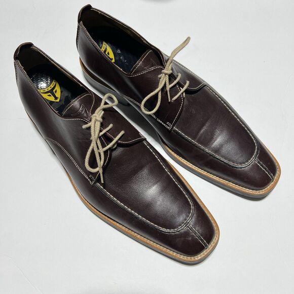 MICHAEL TOSCHI ROMEO SPLIT TOE SHOES OLD CHOCOLATE Size 12 - Picture 1 of 6